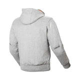MACNA DISTRICT Hombre Moto Textil Capucha Chaqueta Gris claro
