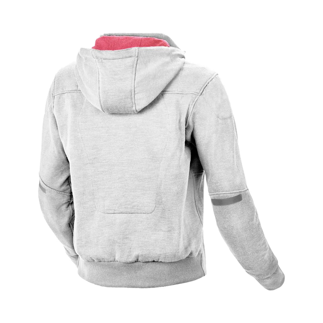 MACNA DISTRICT Mujer Textil Moto Capucha Chaqueta Gris Claro