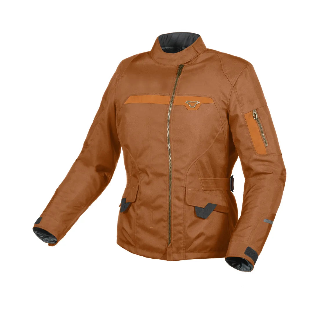 Macna Evora mujer Chaqueta textil aventura en marrón intenso