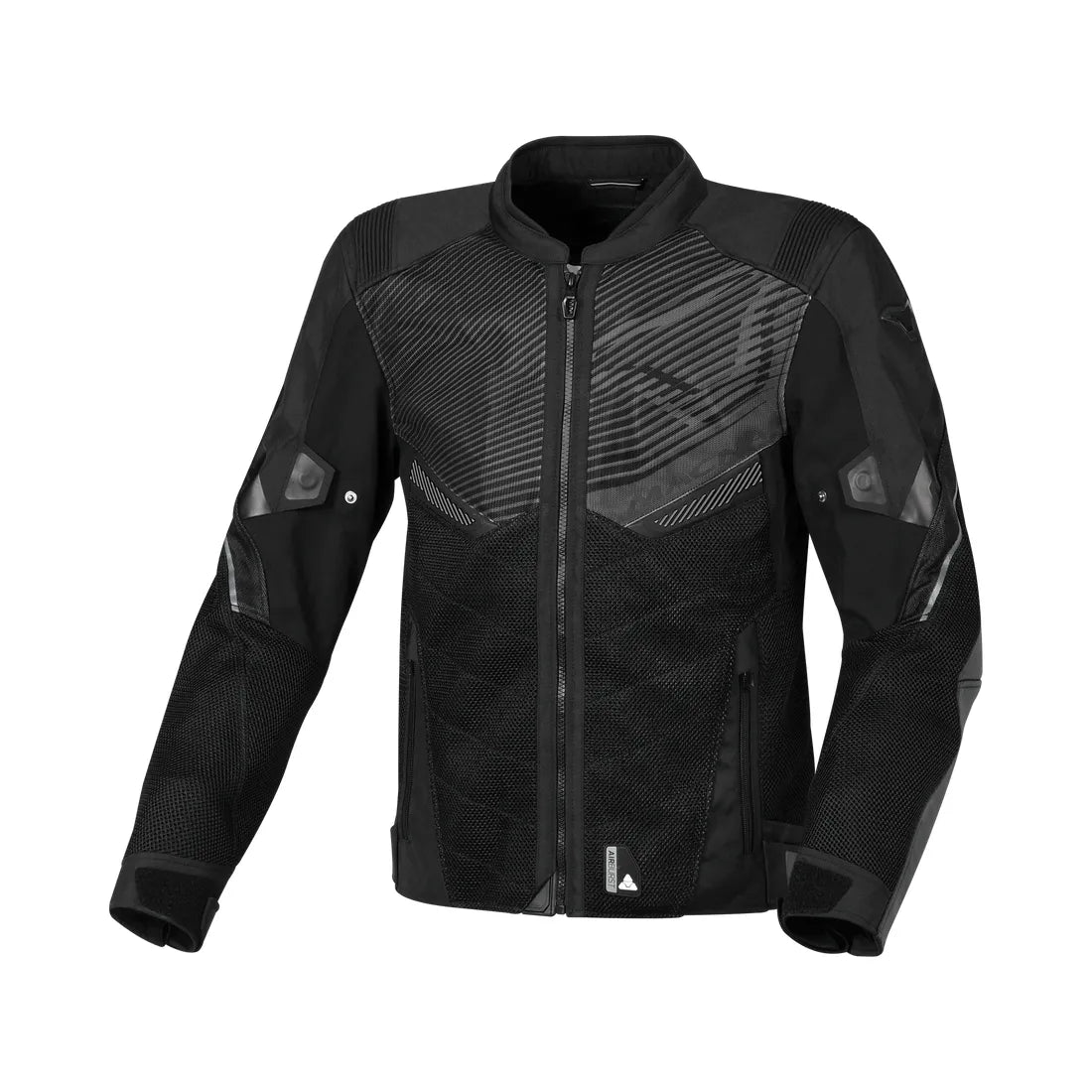 MACNA FOXTER Verano Textil Moto Chaqueta Negro