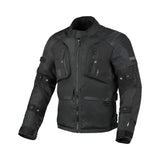  Macna Higera hombre Chaqueta textil impermeable motocicleta Negro