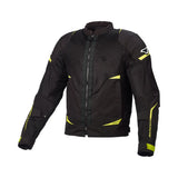 Macna Hurracage hombre Chaqueta textil Aventura Negro Amarillo Neón