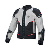 Macna Hurracage hombre Chaqueta aventura malla Gris Claro Negro Rojo