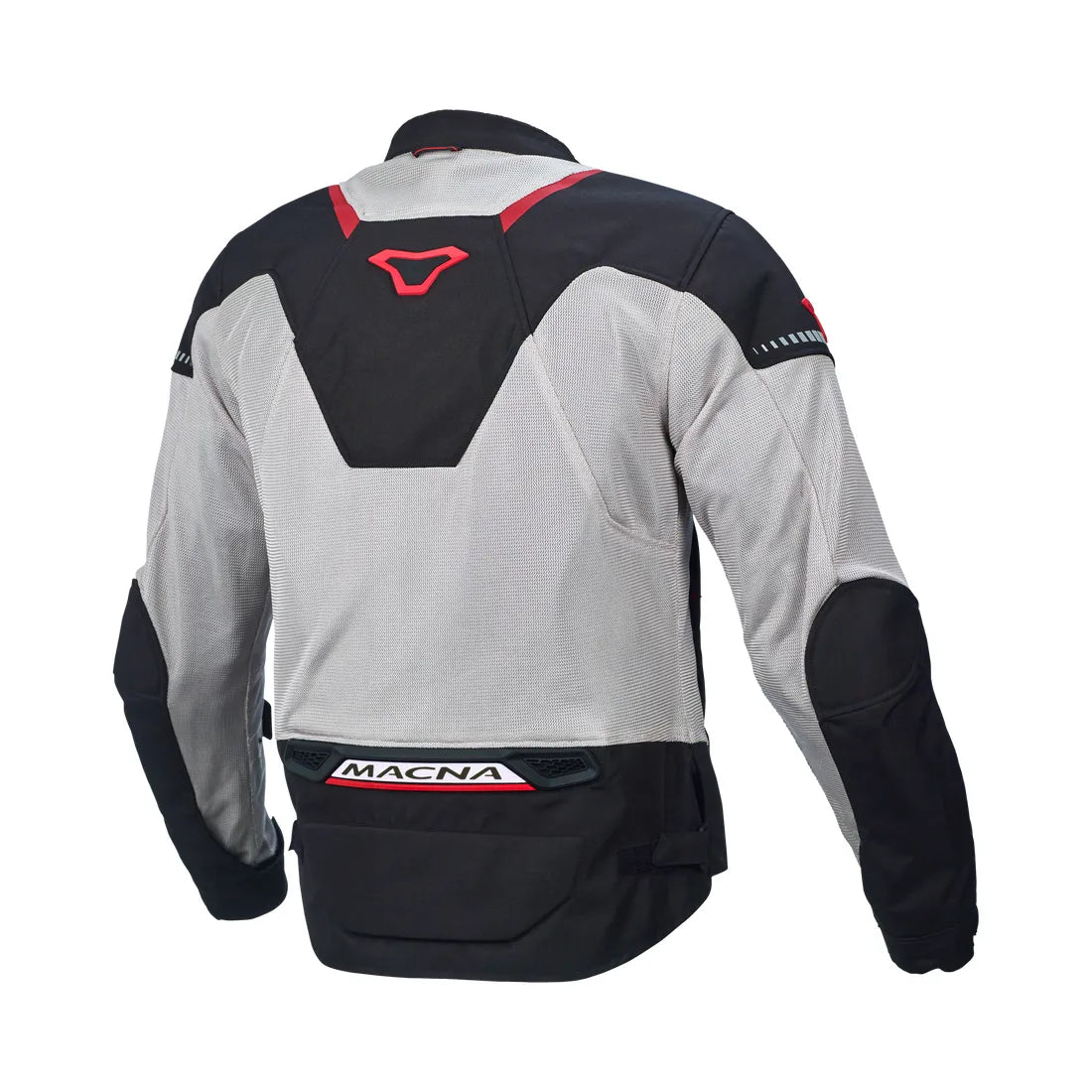 Macna Hurracage hombre Chaqueta aventura malla Gris Claro Negro Rojo