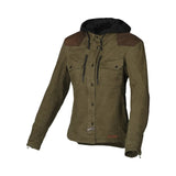 MACNA INLAND Mujer Textil Moto Chaqueta Verde Marrón