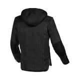MACNA INLAND HOMBRES MOTO TEXTIL CAPUCHA CHAQUETA NEGRO