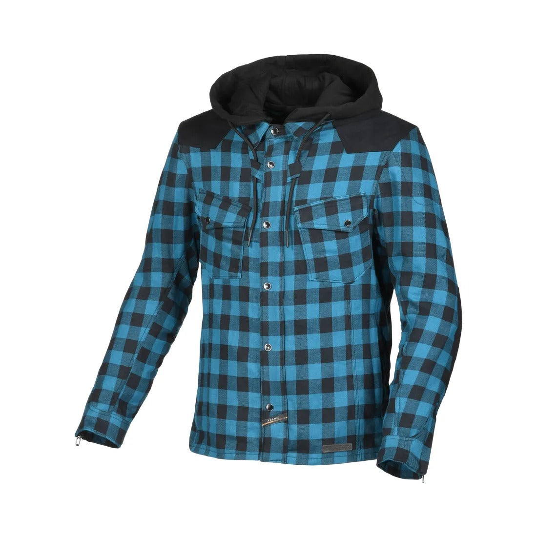 MACNA INLAND HOMBRES MOTO TEXTIL CAPUCHA CHAQUETA AZUL 