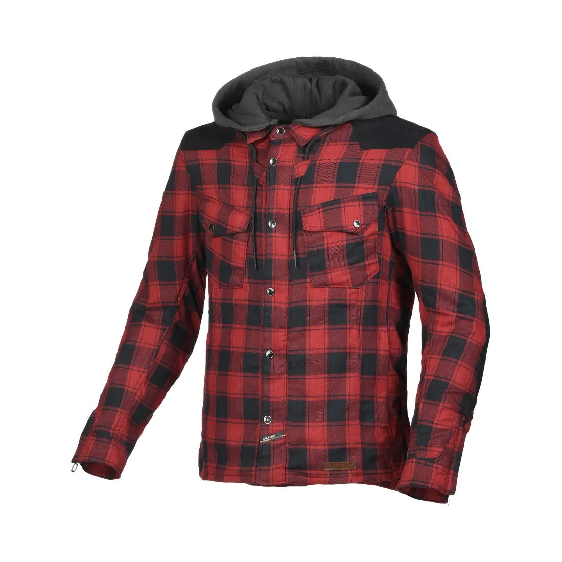 MACNA INLAND HOMBRES MOTO TEXTIL CAPUCHA CHAQUETA ROJO