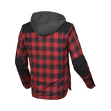 MACNA INLAND HOMBRES MOTO TEXTIL CAPUCHA CHAQUETA ROJO