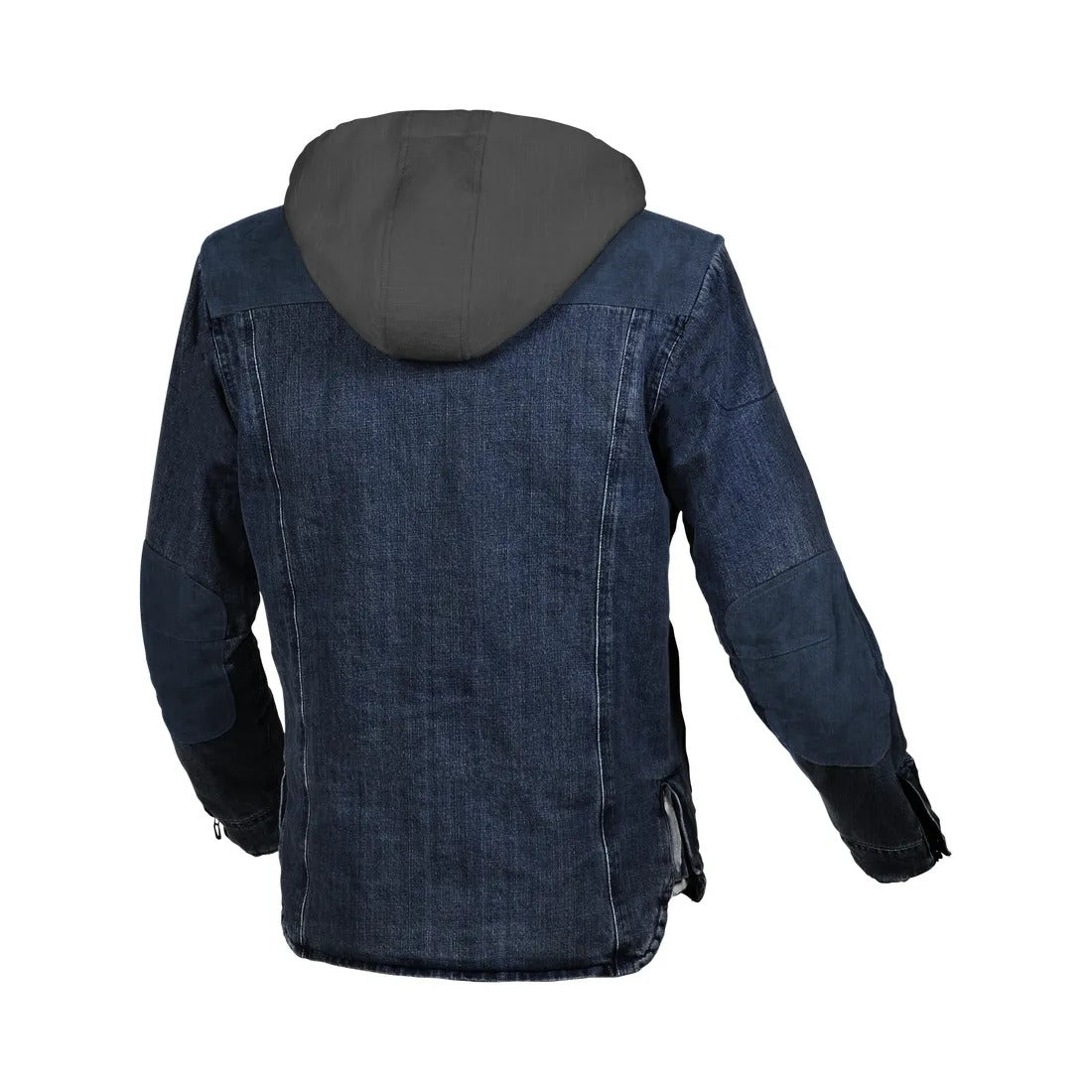 MACNA INLAND HOMBRES MOTO TEXTIL CAPUCHA CHAQUETA AZUL MARRÓN