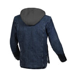 MACNA INLAND HOMBRES MOTO TEXTIL CAPUCHA CHAQUETA AZUL MARRÓN