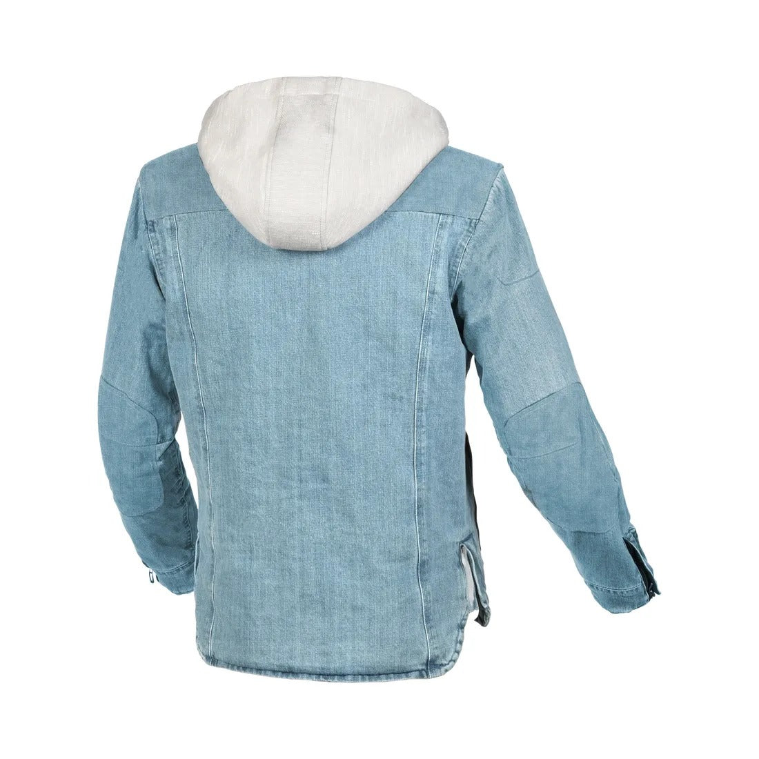 MACNA INLAND HOMBRES MOTO TEXTIL CAPUCHA CHAQUETA AZUL CLARO