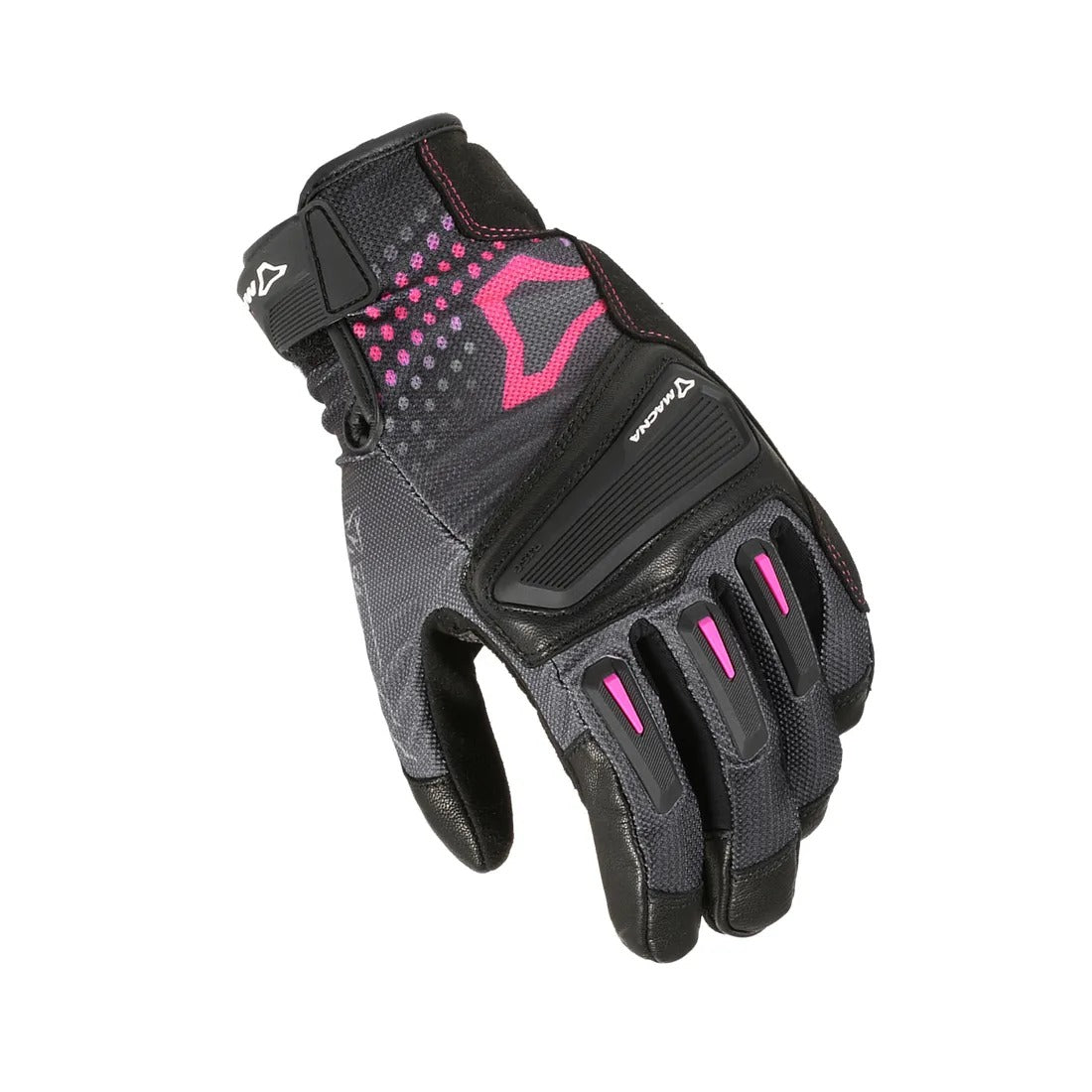 MACNA JUGO MUJERES GUANTES MOTO ERGOTHUMB NEGRO ROSA - GUANTES
