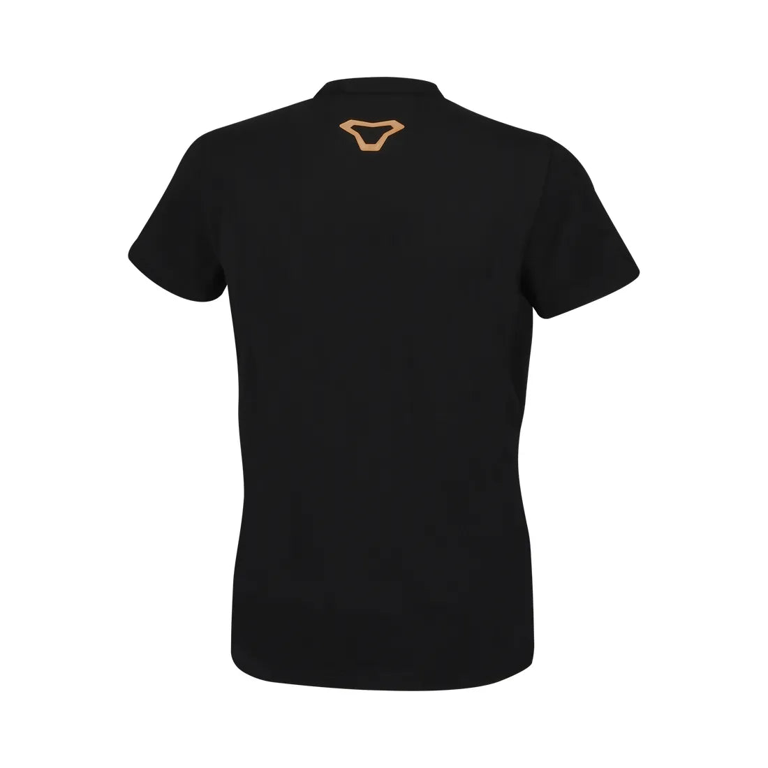 MACNA Logo Mujer Camisa Negra Amarilla