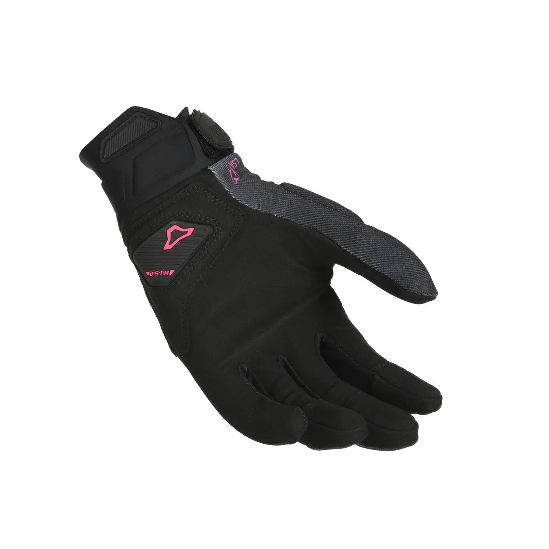 MACNA MANA MUJERES GUANTES MOTO ERGOTHUMB NEGRO ROSA - GUANTES