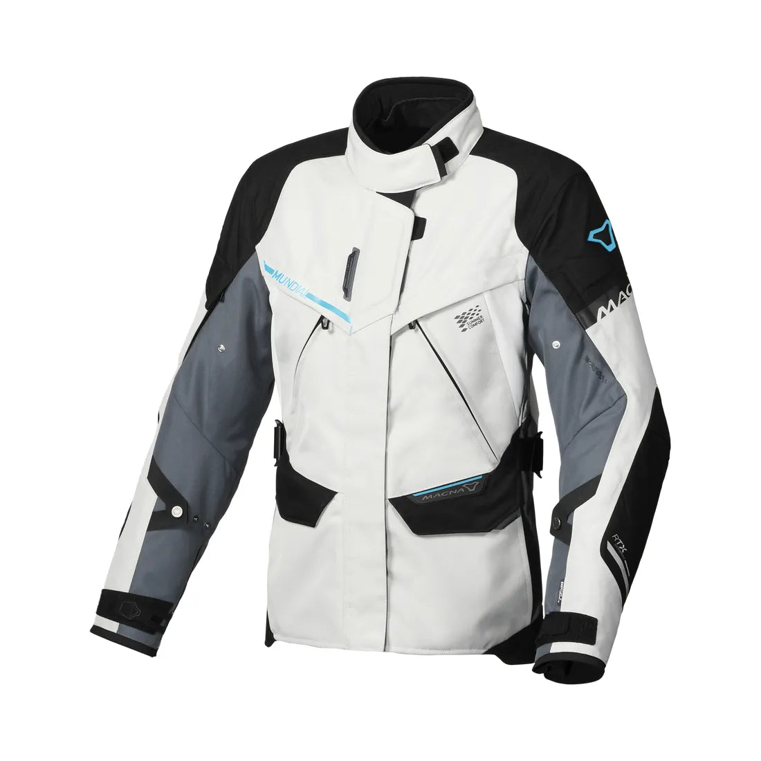 MACNA Mundial mujer Chaqueta aventura turismo Gris negro azul