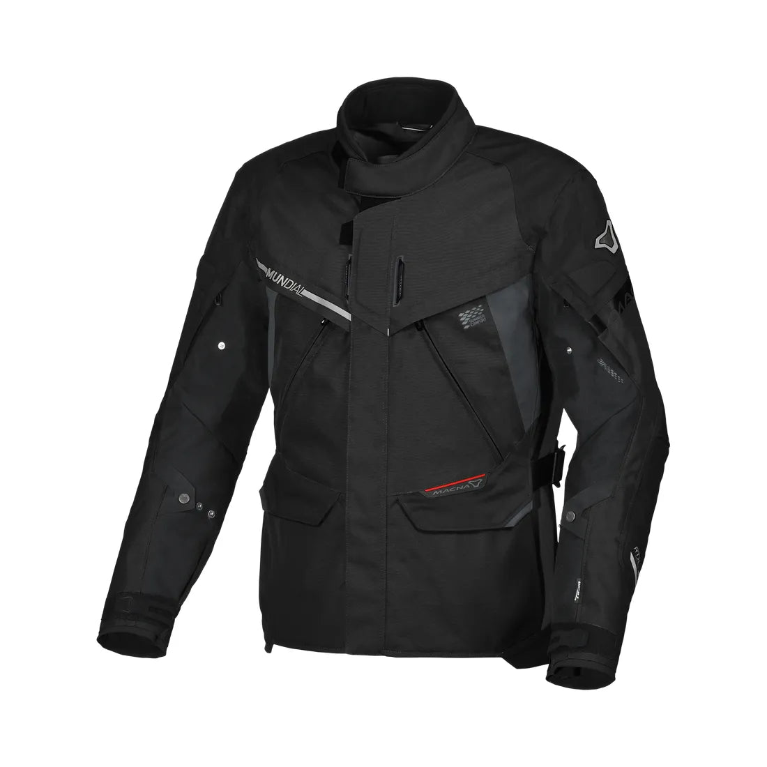 Macna Mundial hombre Chaqueta textil moto Negra
