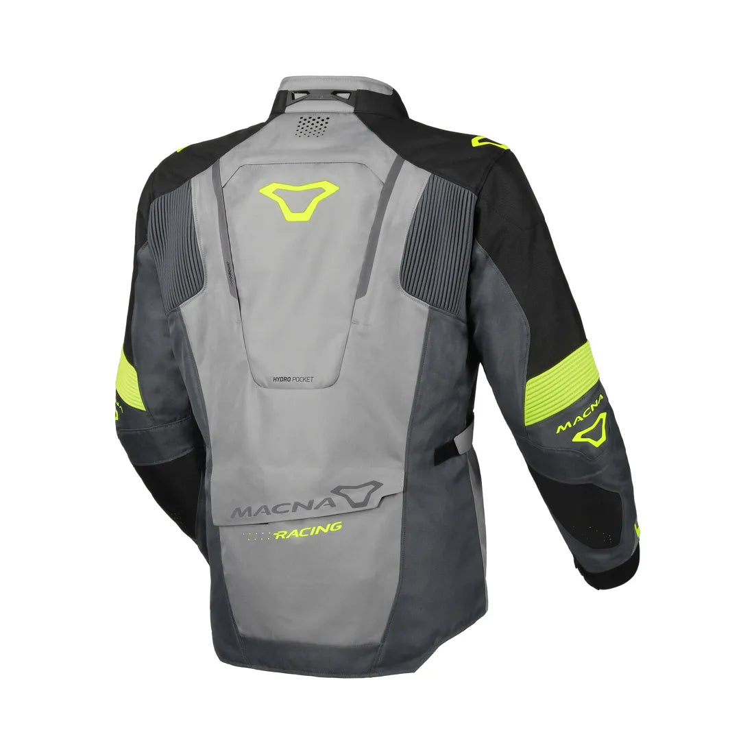 Macna Notch hombre Chaqueta moto aventura gris negro amarillo
