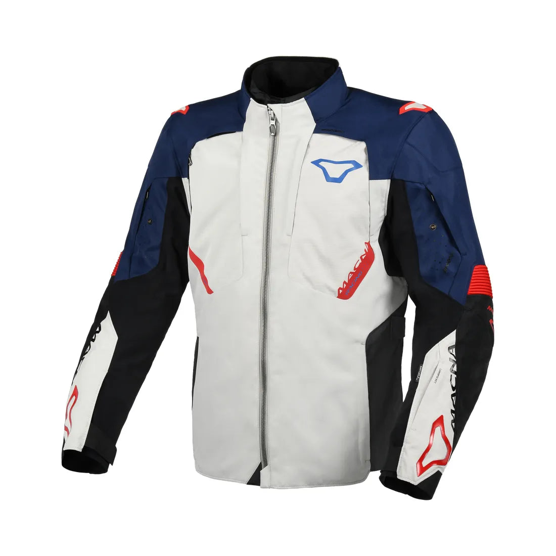 Macna Notch hombre impermeable Aventura Chaqueta gris azul
