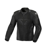 Macna Novic Hombres Chaqueta textil impermeable moto Negro