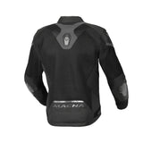 Macna Novic Hombres Chaqueta textil impermeable moto Negro
