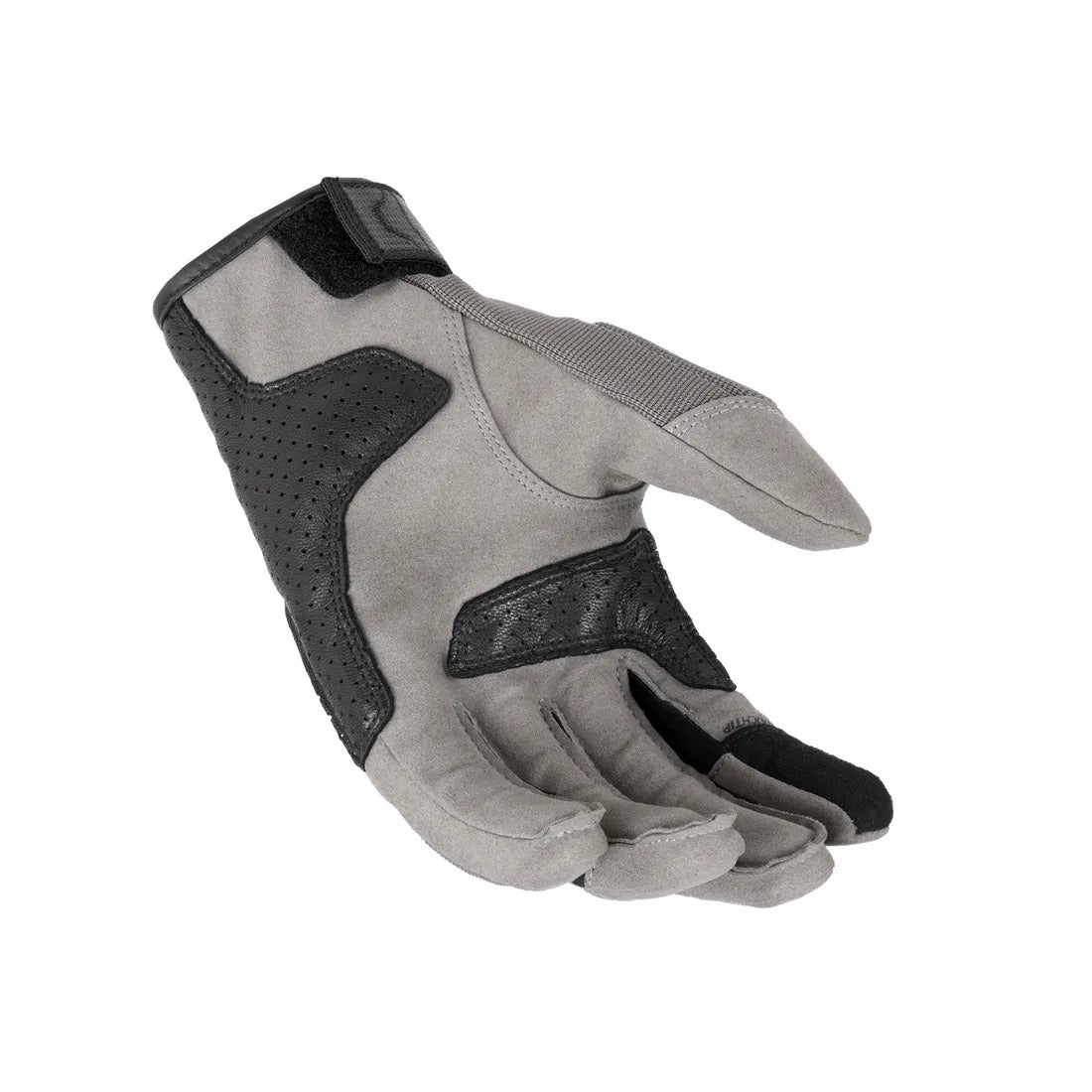 MACNA Sperrow Hombre Motocicleta Cuero Guantes Negro Gris Topo - GUANTES