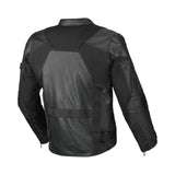 MACNA Olsan hombre textil cuero Chaqueta Negro