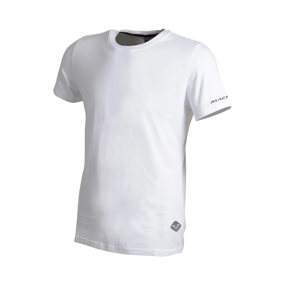 MACNA Hombre Verano Liso Camiseta Blanco 