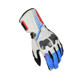 MACNA RANGO RTX DL HOMBRES GUANTES MOTO IMPERMEABLE BLANCO AZUL - GUANTES