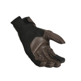 MACNA RIGID HOMBRES CUERO PERFORADO GUANTES MOTO MARRÓN - GUANTES