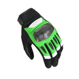 MACNA RIME HOMBRES GUANTES MOTO PERFORADO NEGRO VERDE BLANCO - GUANTES