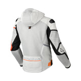 Macna Risant hombre impermeable cuero premium Chaqueta gris naranja