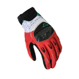 MACNA ROCCO HOMBRES GUANTES MOTO PUNTA TÁCTILNEGRO ROJO BLANCO - GUANTES