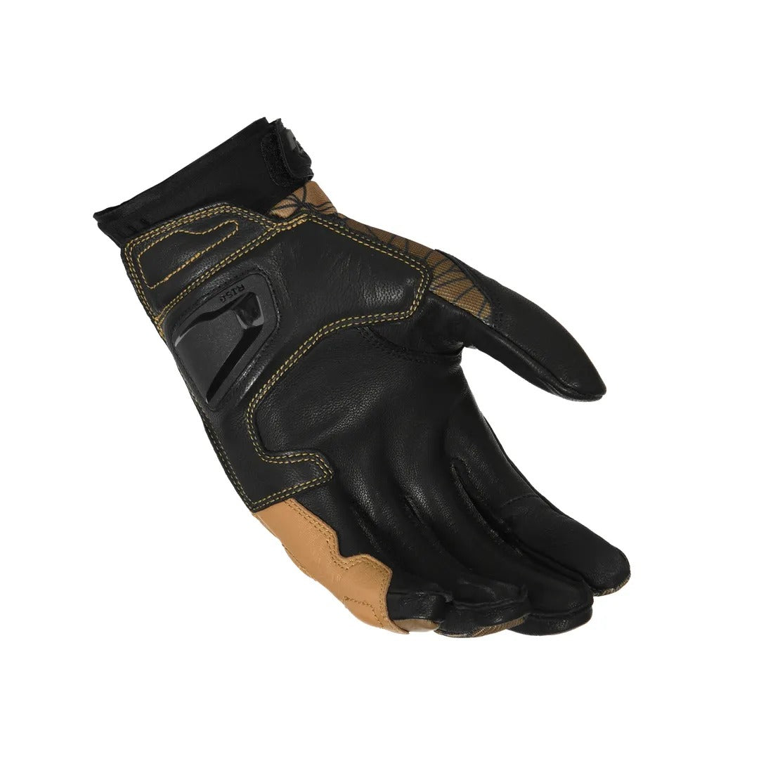 MACNA ROCCO HOMBRES GUANTES MOTO PUNTA TÁCTIL NEGRO MARRÓN PLATA - GUANTES