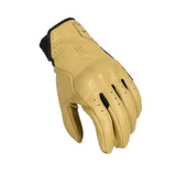 MACNA ROGUE MUJERES CUERO PERFORADO GUANTES MOTO MARRÓN CLARO - GUANTES