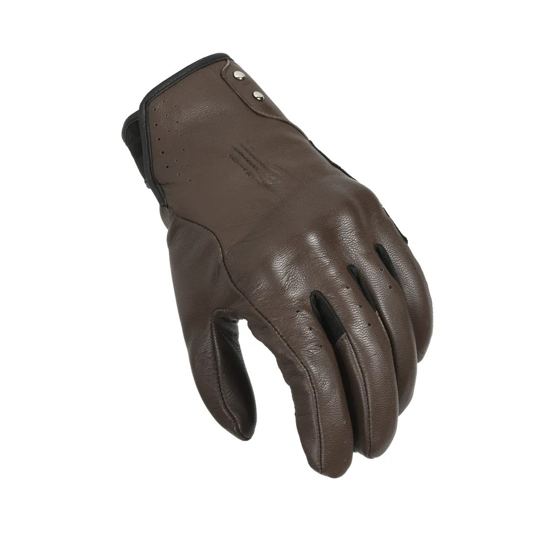 MACNA ROGUE MUJERES CUERO PERFORADO GUANTES MOTO MARRÓN - GUANTES