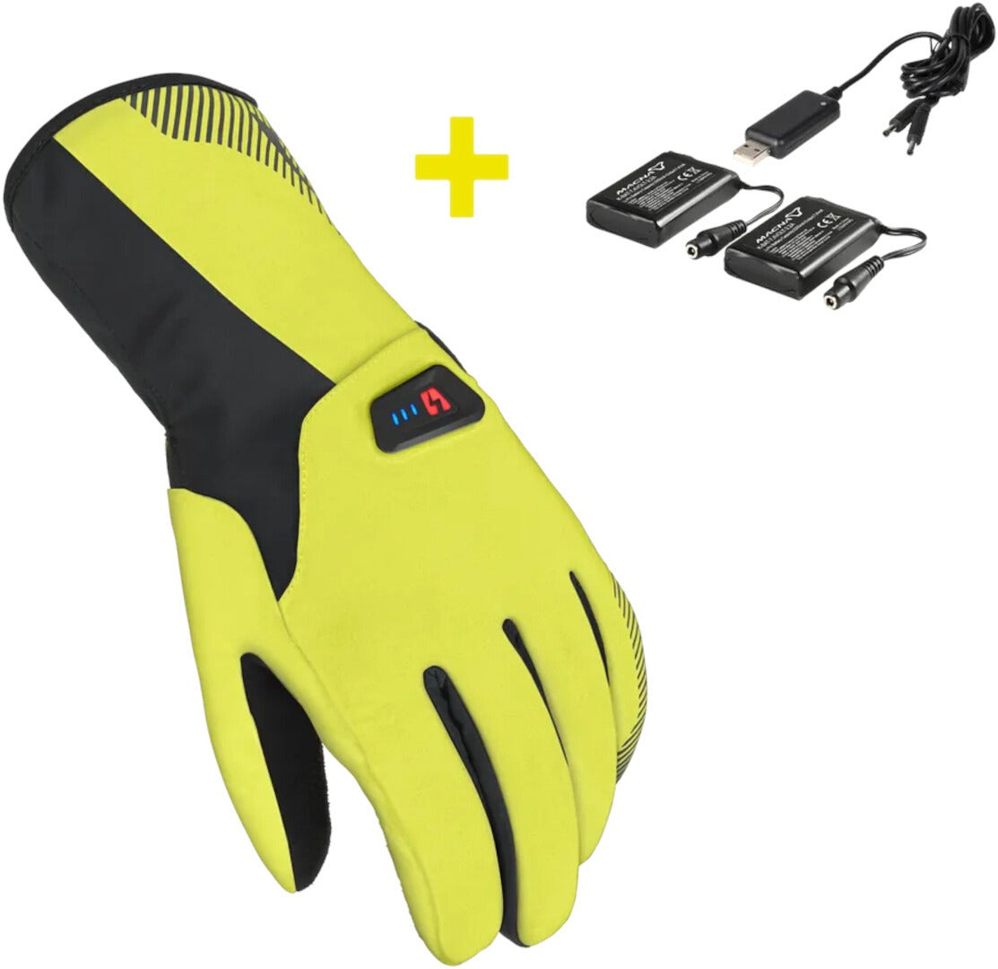 MACNA SPARK HOMBRES GUANTES MOTO CALEFACTADO AMARILLO NEGRO - GUANTES