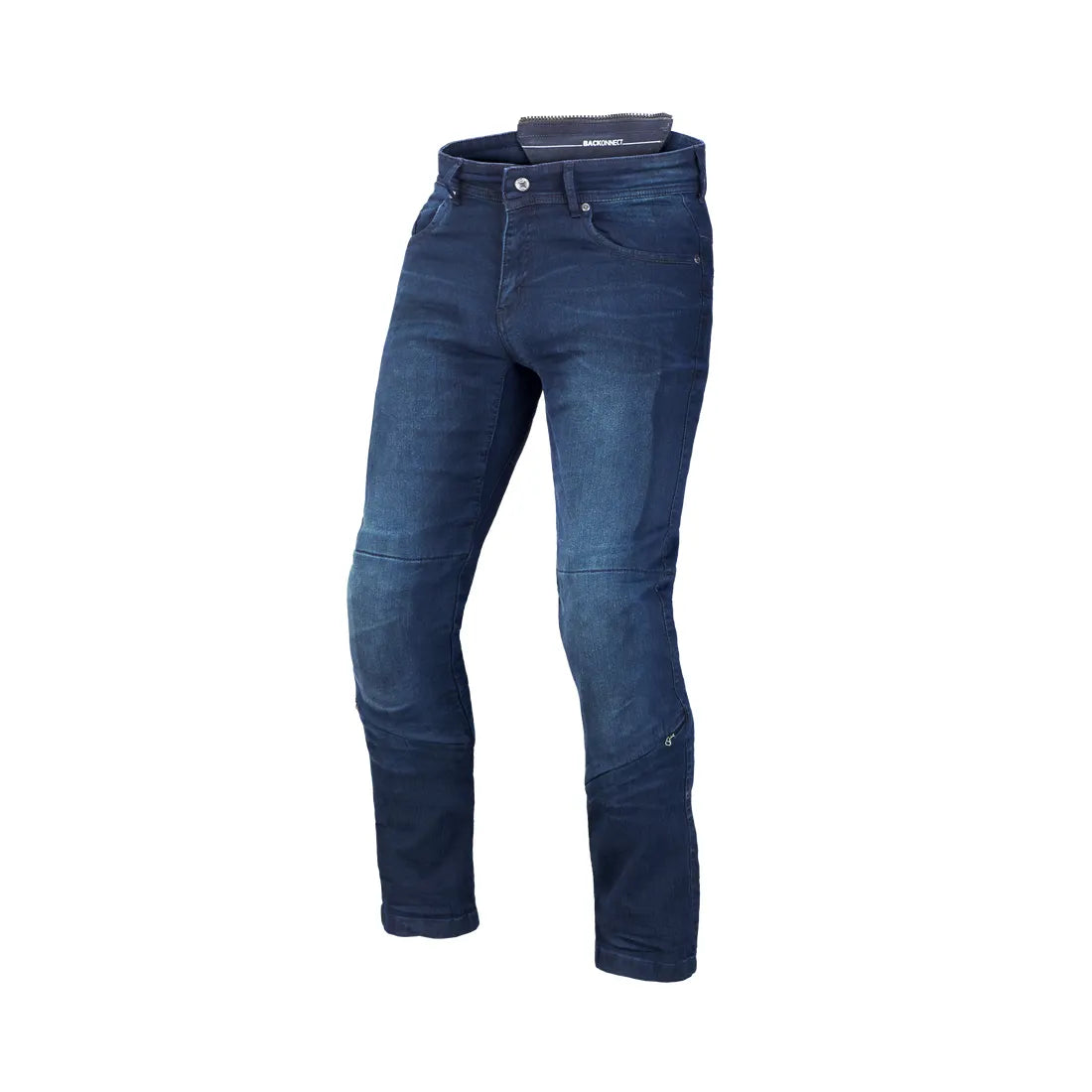 MACNA STONE Hombre Motociclista Denim Vaqueros Azul Intenso