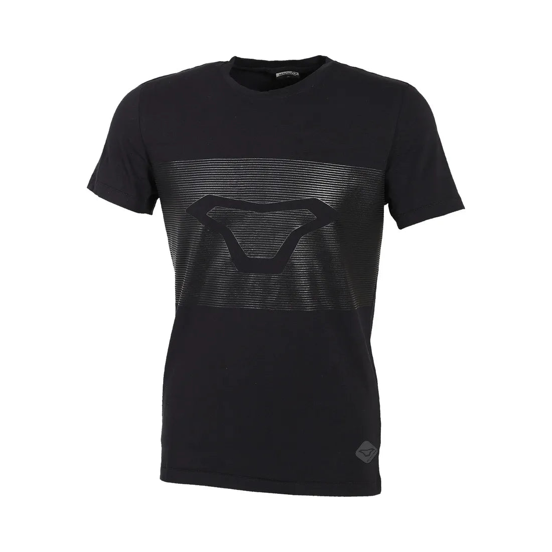 MACNA Striper Hombre Estilo Urbano Camiseta Negra