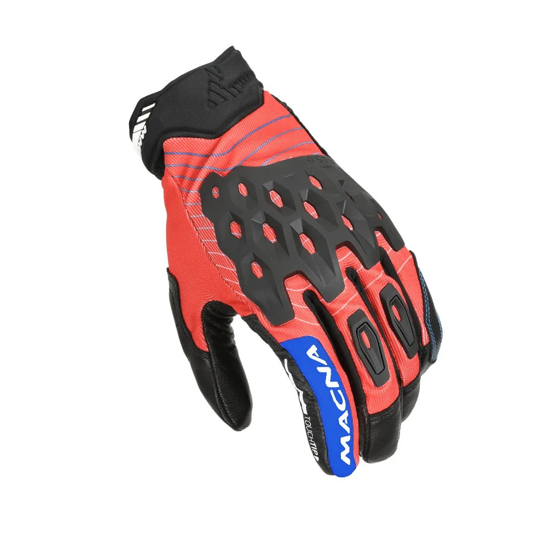 MACNA TANAMI HOMBRES GUANTES MOTO ERGOTHUMB ROJO NEGRO BLANCO - GUANTES