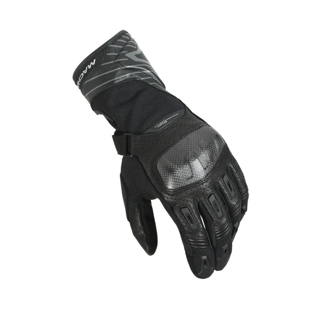 MACNA TEMPO HOMBRES GUANTES MOTO PERFORADO NEGRO - GUANTES
