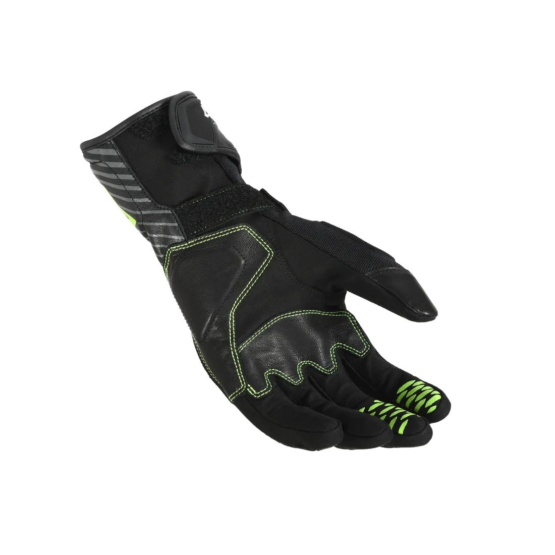 MACNA TEMPO HOMBRES GUANTES MOTO PERFORADO NEGRO AMARILLO FLUO - GUANTES