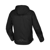 Chaqueta textil impermeable Moto Macna Territor hombre Negro