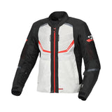 MACNA TONDO HOMBRES MOTO TURISMO CHAQUETA GRIS ROJO