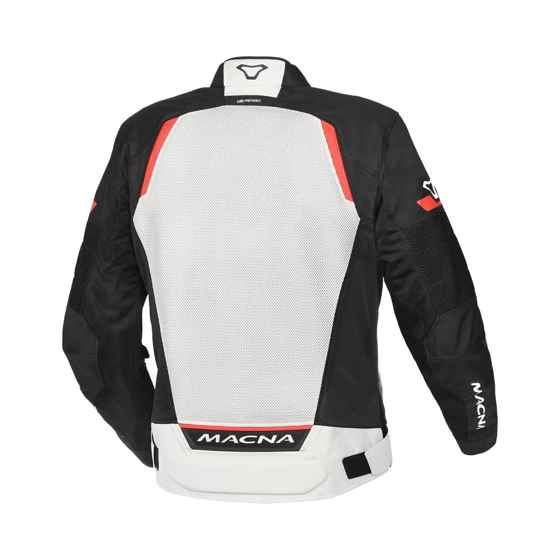 MACNA TONDO HOMBRES MOTO TURISMO CHAQUETA GRIS ROJO