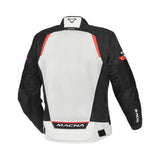 MACNA TONDO HOMBRES MOTO TURISMO CHAQUETA GRIS ROJO