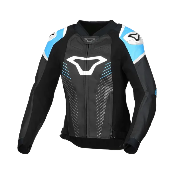 Macna Tronniq Mujere chaqueta cuero negra azul