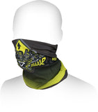 MACNA SUMMER TUBE LOGO CALENTADOR DE CUELLO UNISEXO GRIS AMARILLO FLUO NEGRO