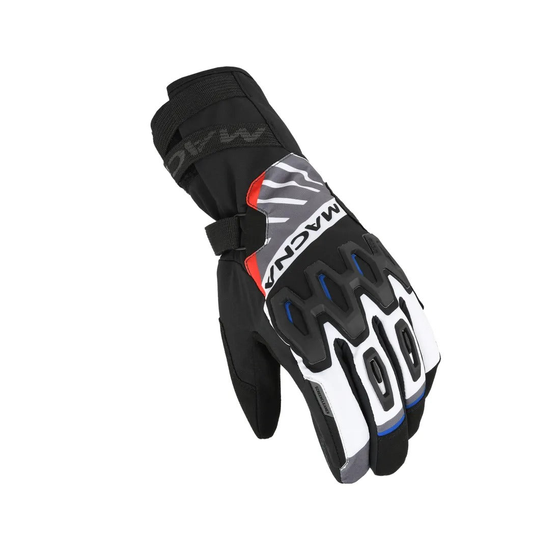 MACNA TYRIAN RTX HOMBRES GUANTES MOTO IMPERMEABLE GRIS NEGRO ROJO - GUANTES