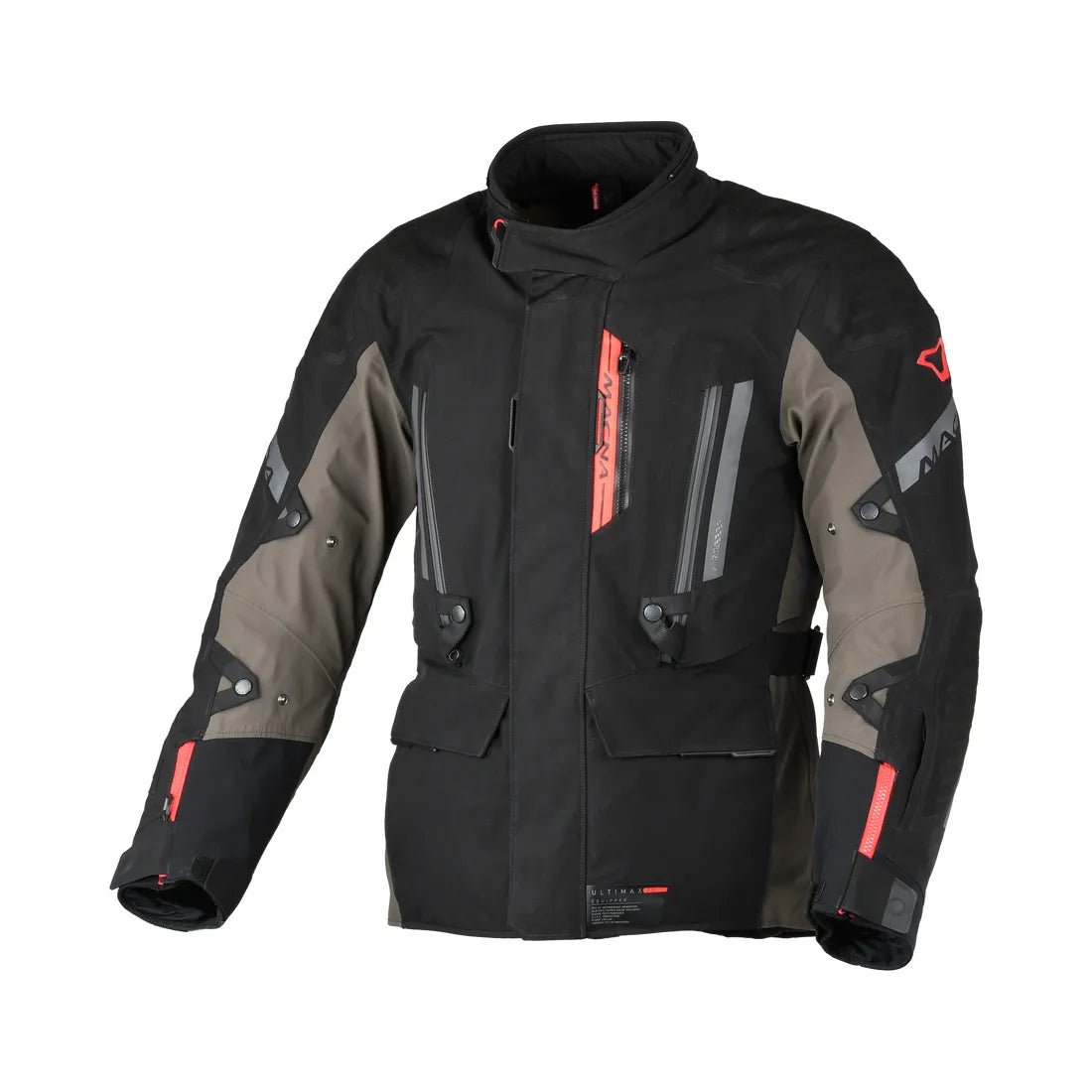 Macna Ultimax Chaqueta textil Negro gris rojo